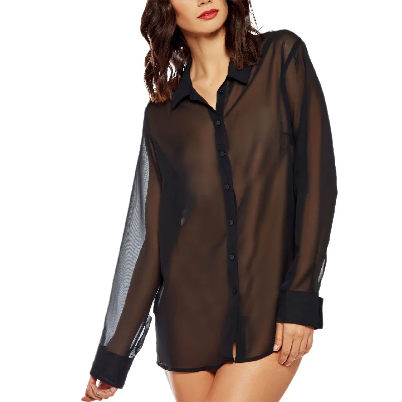 Chiffon Shirt Fleece Nylon Spandex