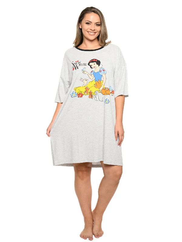 Womens Disney Snow White Sleep shirt Nightgown Pajamas One Size Chenille Blend Fleece Blend Nylon Blend