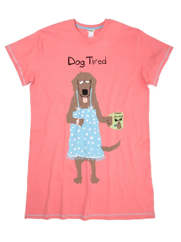 Dog Tired Sleepshirt Real Fur Shearling Chenille