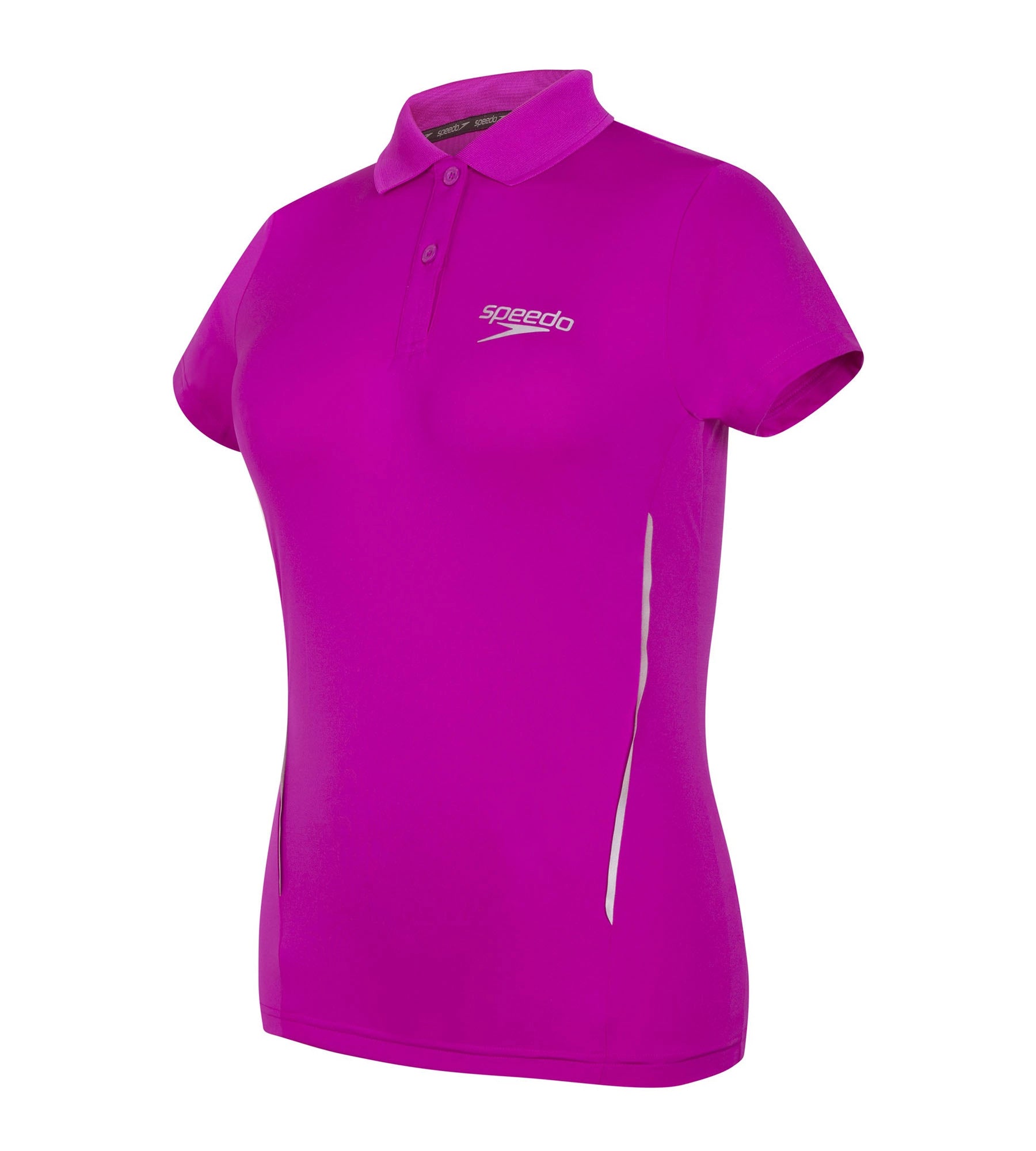 Women's Antimircobial Polyester Elastane Quick Dry Polo T-Shirt - Diva & Silver Polka Dot Checkered Tartan