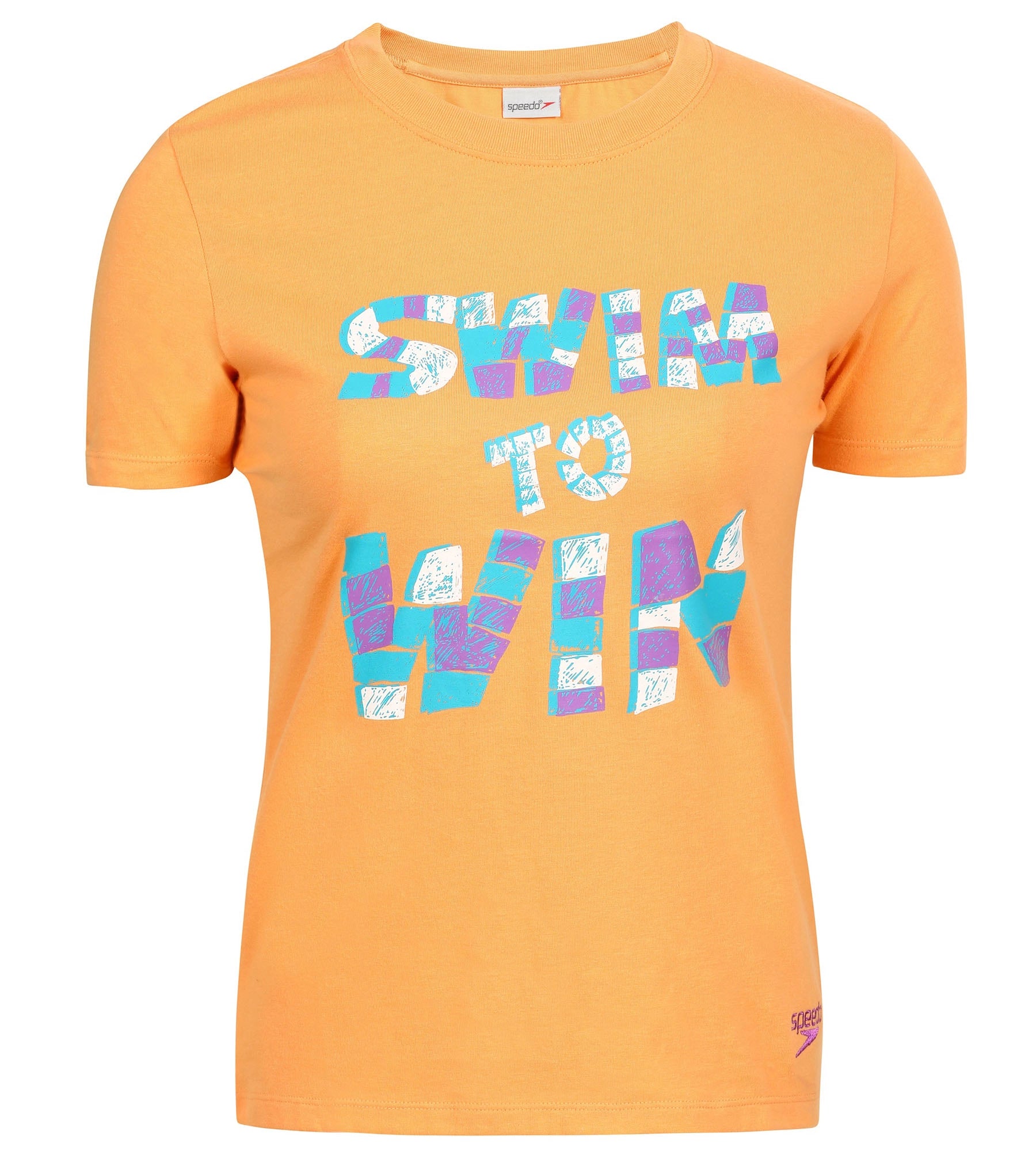 Women's Cotton Blend Winner Graphic Print Round Neck T-Shirt -  Squash Graphic T-Shirt Round Neck Polyester