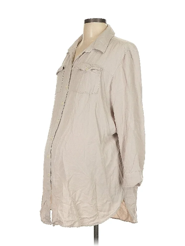 Long Sleeve Button Down Shirt Cozy Warm Stylish
