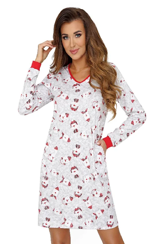 Nightshirt Donna Hooded Caped Shawl Collar