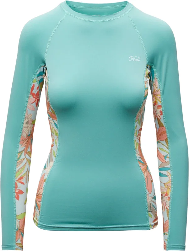 Side Print Rash Guard Tee - Women's|-|T-shirt Rash Guard à imprimé latéral - Femme Layered Multi-layer Single Layer