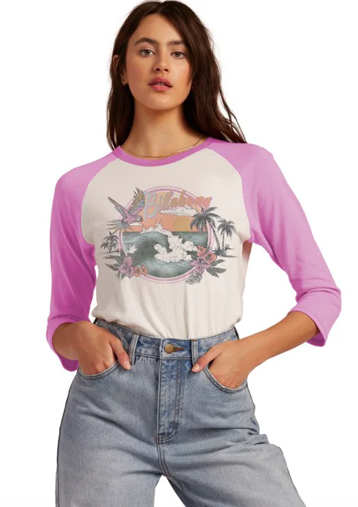 Billabong Ride Alone Women's T-shirt Silk Blend Satin Velvet