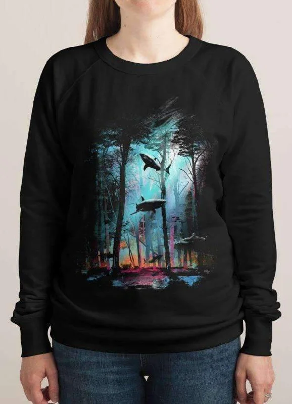 SHARK FOREST WOMEN Printed SWEAT SHIRT Thin T-Shirt Open Front Quick Dry