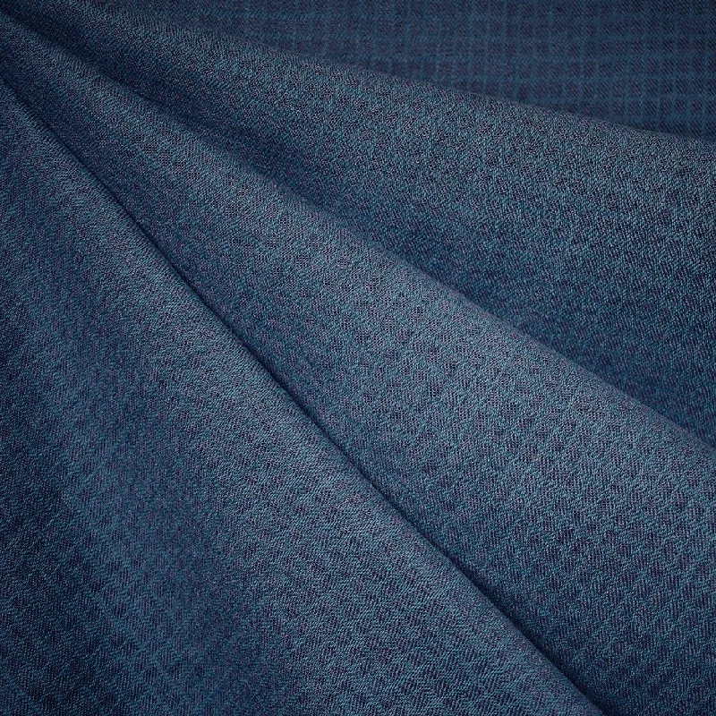 Tonal Check Texture Linen Blend Jacquard Shirting Ocean Blue Terry Blend Velvet Blend Canvas Blend