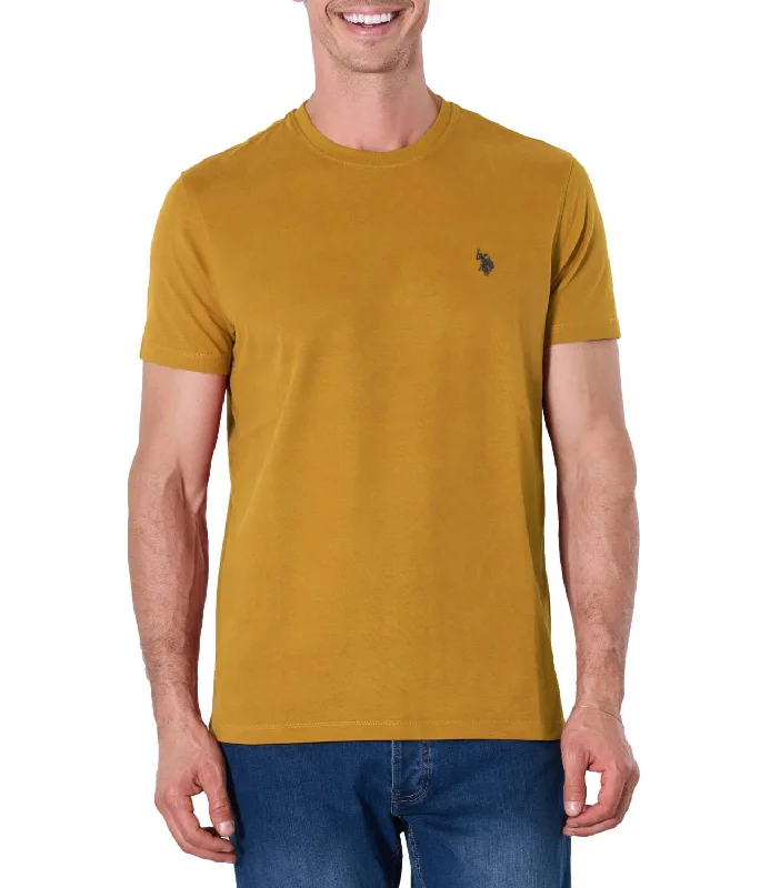 T-Shirt U.S. POLO ASSN. uomo Senape Striped Floral Plaid