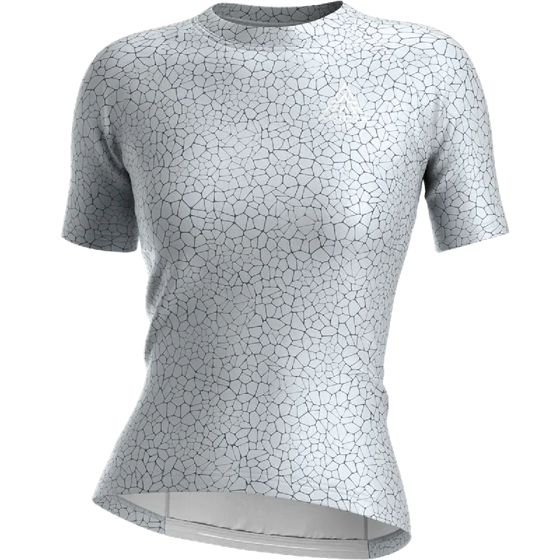 Women's Quartz Short Sleeve Tech Shirt Asymmetrical Pockets Print