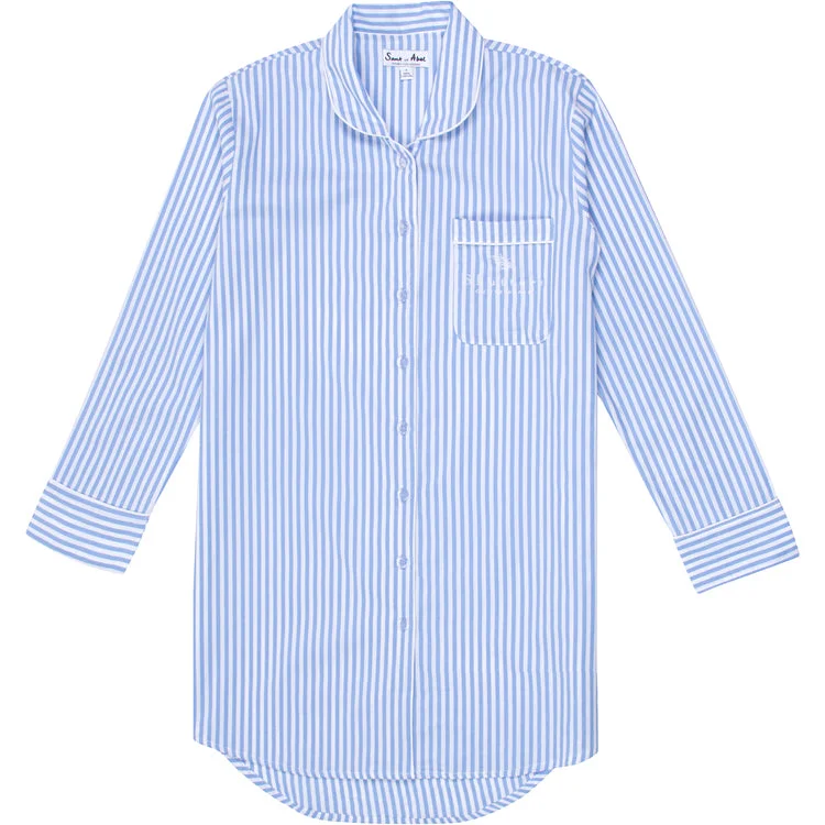 Women's Braddock Classic Night Shirt - Shutters Hotel Edition Print Jacquard Patchwork