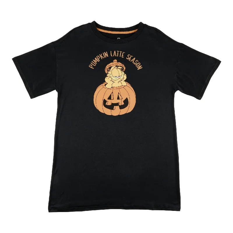 Women's Licensed Peachy Halloween Printed Sleepshirt Fitted T-Shirt Seamless Stretchy